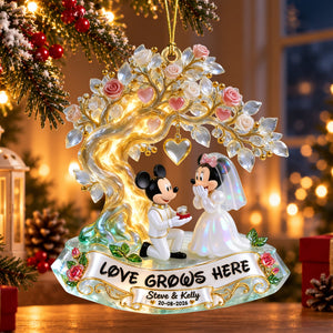 Under The Tree Of Love Ornament - Personalized Christmas Gifts For Couple 07qhqn210926