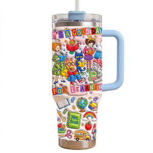 Vibrant & Joyful Class 40oz Tumbler With Handle, Personalized Gifts For Teacher 04qhtn220726