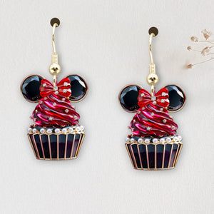 Cute Cupcakes Earrings - Personalized Gifts For Cartoon Lovers 01TGDT080725-Homacus