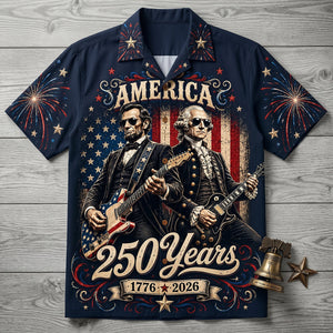 Celebrating 250 Years Of Freedom Hawaiian Shirt - Personalized Gifts For Patriots 01NATN290526