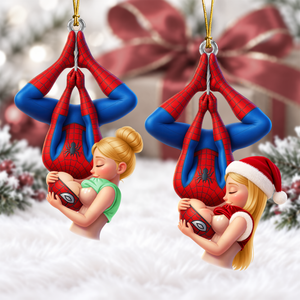 Upside Down Naughty Kiss Couple Ornament - Personalized Christmas Gifts For Couple 07huqn211026