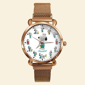 Nurse Mesh Strap Quartz Watch – Personalized Gifts For Nurse 02naqn170725