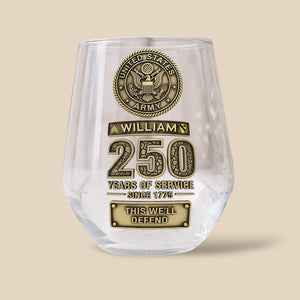 Military 250th Anniversary Glass Egg Cup Personalized Gifts For Veteran 01ohtn060825