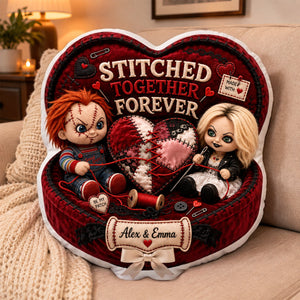 Stitched Together Forever Pillow - Personalized Gifts For Couple 06HADH040826