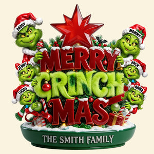 Grouchy Mischief Family Tree Topper - Personalized Christmas Gifts For Family 02totn120926