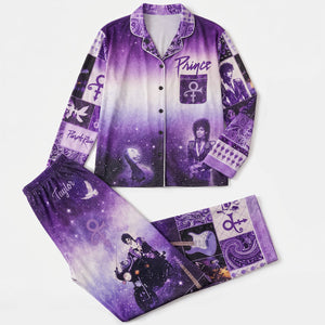 Charming In Purple Prince The Musician Pajama Set, Personalized Gifts For Music Lovers 01QHTN270826