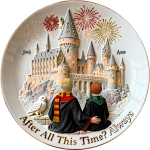 Always & Forever Round Plate - Personalized Gifts For Couple 02NATN311225
