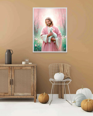 Jesus and the Lost Lamb Canvas - Gift For Jesus Lovers 02acxa080525