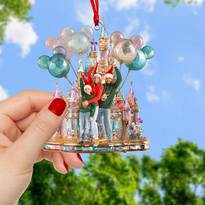Festive Castle Christmas Ornament - Custom Photo Gifts For Family 02tgqn190825