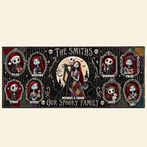 Cute Spooky Family Moments Runner Rug - Personalized Christmas Gifts For Family 06padt021026
