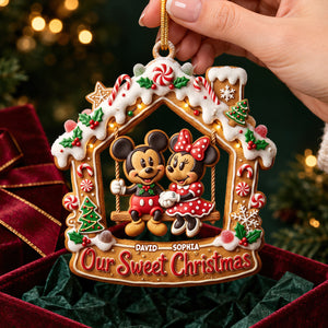Couple Gingerbread Christmas Ornament - Personalized Gifts For Couple 08pgdt261026