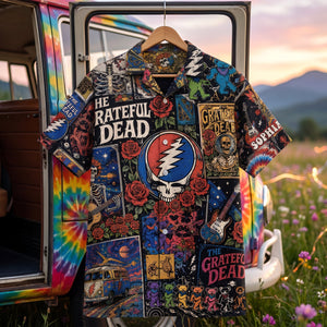 Grateful Dead Psychedelic Eclectic Melody Hawaiian Shirt - Personalized Gifts For Rock Lovers 03qhqn030726