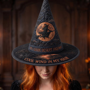 Desert Night Quilted Witch Hat - Personalized Halloween Gifts For Music Lovers 05toqn150826
