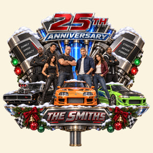 Celebrate A Quarter Century Of Speed Tree Topper - Personalized Christmas Gifts For Speed Lovers 05hatn110926