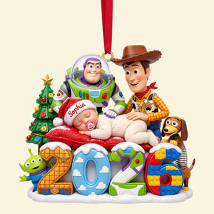 Little One's Christmas Adventure Ornament - Personalized Gift For Kids 06TYTN231026