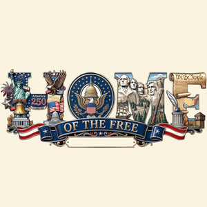 Proud Anniversary Home Of The Free Acrylic Sign, Personalized Decor Gifts For Patriots 04qhqn020626
