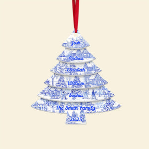 Family Christmas Tree Ornament Personalized Gifts For Family 03NATA230825