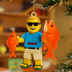 Personalized Gifts For Fishing Lovers, Fishing Custom Photo Acrylic Ornament 04pgmg120925