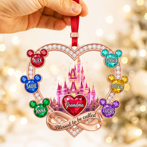 Grandma Blessed With Love Christmas Ornament - Personalized Gifts For Grandma 05nadt240826-Homacus