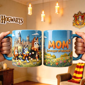 Fantasy Puppy Mom and Kids Coffee Mug - Personalized Gifts For Mom 01natn230426