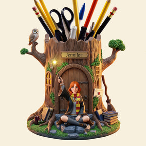 Fantasy World Wooden Pen Holder – Personalized Gifts for Fantasy Lovers 05toqn300725