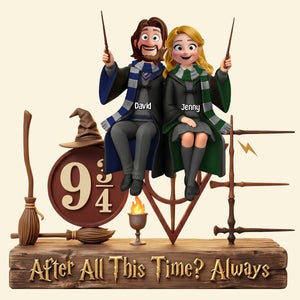 Fantasy Wizard Couple Acrylic Plaque - Personalized Gifts For Couple 02natn300526