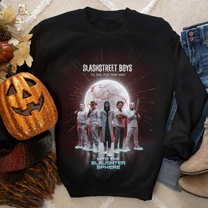 Slasher Boy Band Shirt, Halloween Gifts For Horror Fans 03qhdt230825