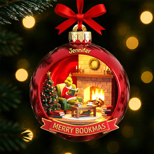 Merry Bookmas Christmas Ornament - Personalized Gifts For Book Lovers 04pgqn190825