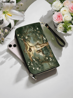 Catholight The Cross of Redemption - Leather Wallet Purse