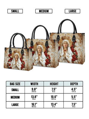 Catholight Lady of Fatima Elegance Leather Bag