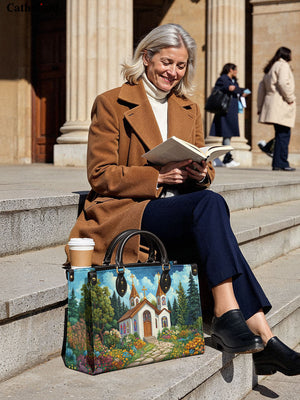 Catholight Path to Faith Leather Bag