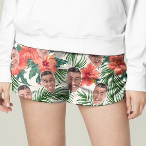 Custom Hawaiian Shirt and Beach Shorts, Gift For Him, Laughing Man - Hawaiian Shirts - GoDuckee