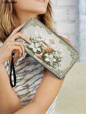 Catholight The Holy Eucharist Leather Wallet Purse