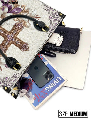 Catholight Faith & Florals Leather Bag