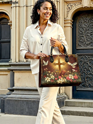 Catholight Radiance of the Cross Leather Bag