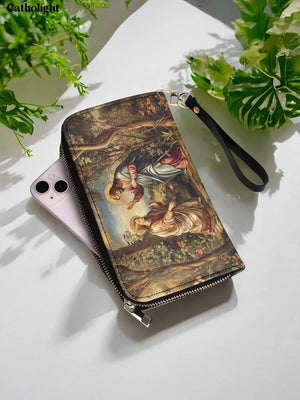 Catholight Christ and Mary Magdalene Leather Wallet Purse