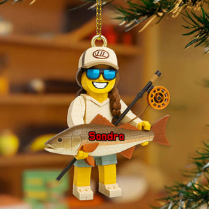 Personalized Gifts For Fishing Lovers, Fishing Custom Photo Acrylic Ornament 04pgmg120925