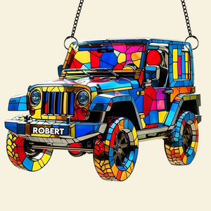 Dazzling Adventure Car Suncatcher - Personalized Gifts For Off-road Lovers 03TGPU080725