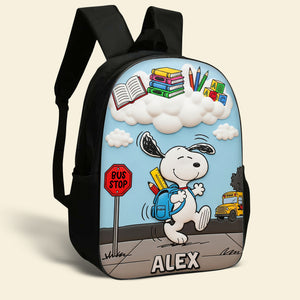 Happy Cartoon Kid School Bag, Personalized Gifts For Kids 03qhtn020825