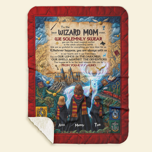 Fantasy World Mom And Kids Blanket - Personalized Gifts For Mother's Day Blanket 01HUDT130426