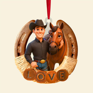 Horse Lover Ornament - Custom Photo Gifts For Horse Lovers 01pgta290825