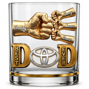 Best Dad Keepsake Glass Mug - Personalized Gifts For Dad 05NATN230526