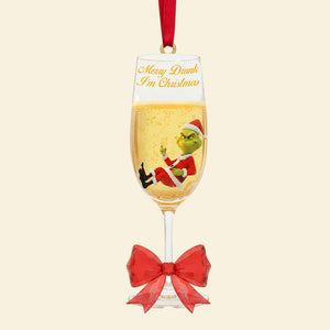 Personalized Funny Gifts For Drinking Lovers Christmas Ornament Merry Drunk - I'm Christmas 04pgtn071025