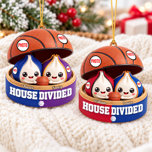 House United Dumpling Couple Ornament - Personalized Gifts For Sport Lover Couple Christmas Ornament 04HUQN131026