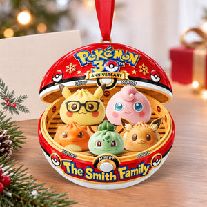 Cute Dumpling Family Christmas Ornament - Personalized Gifts For Family 04OHQN250926