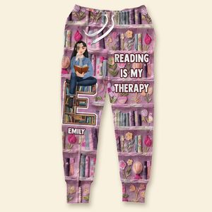 Personalized Gifts For Book Lovers 3D Sweatpants 06kapu130225pa Reading Therapy - Shorts and Pants - GoDuckee