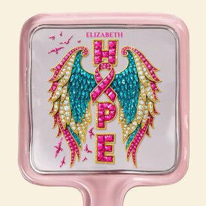 Ribbon Awareness Handheld Mirror - Personalized Gifts 01HUDT081225