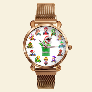 Racing Game Mesh Strap Quartz Watch Personalized Gifts For Fans 04TGPU180725