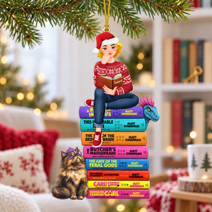 Mystical Bookish Adventure Ornament - Personalized Gift For Book Lovers 03HUQN081026PA