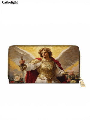 Catholight Guardian of Light Leather Wallet Purse